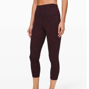 Lululemon Align Crop *21" Formation Camo Dark Adobe Multi